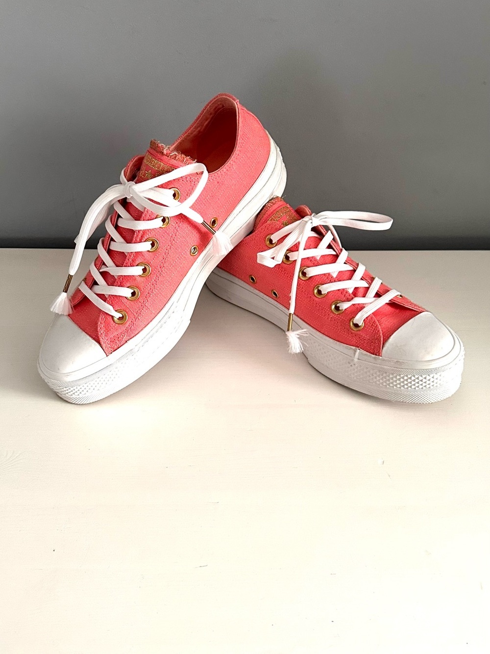 CONVERSE - Women’s, Pink, Chuck Taylor, All Star, Lift, Platform Sneaker, US 8.5
